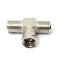 Male to 2 Female 2 Way F-Type Splitter Combiner TV Virgin Cable Sky Satellite  Z