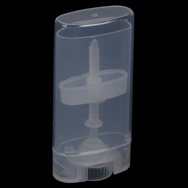 15ml DIY Clear Empty Oval Flat Tubes Deodorant Lip Balm Containers Empty Bott Kw