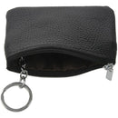 Women Leather Mini Zip Coin Key Purse Money Wallet Pouch Gift Purse Black