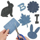 20Pcs DIY Iron on Denim Fabric Patches For Clothing Jeans Knee Repair Kit