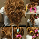 Fashion 8pcs Magic Hair Curler Spiral Curls Roller Donuts Curl Hair Styling W5J8