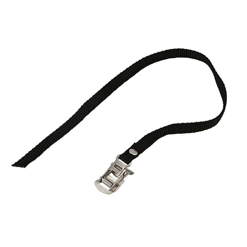 2 Road/Mountain Bike Pedal Replacement Cycle Toe Straps Black Nylon Securit