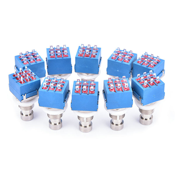 10x 9pin 3PDT Guitar Effects Pedal Box Stomp Foot Switch True Bypass New ArrD`US