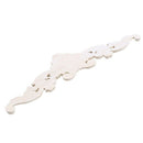 30*8*1cm Wood Carved Corner Onlay Applique Frame Decor Furniture Craft Unpa