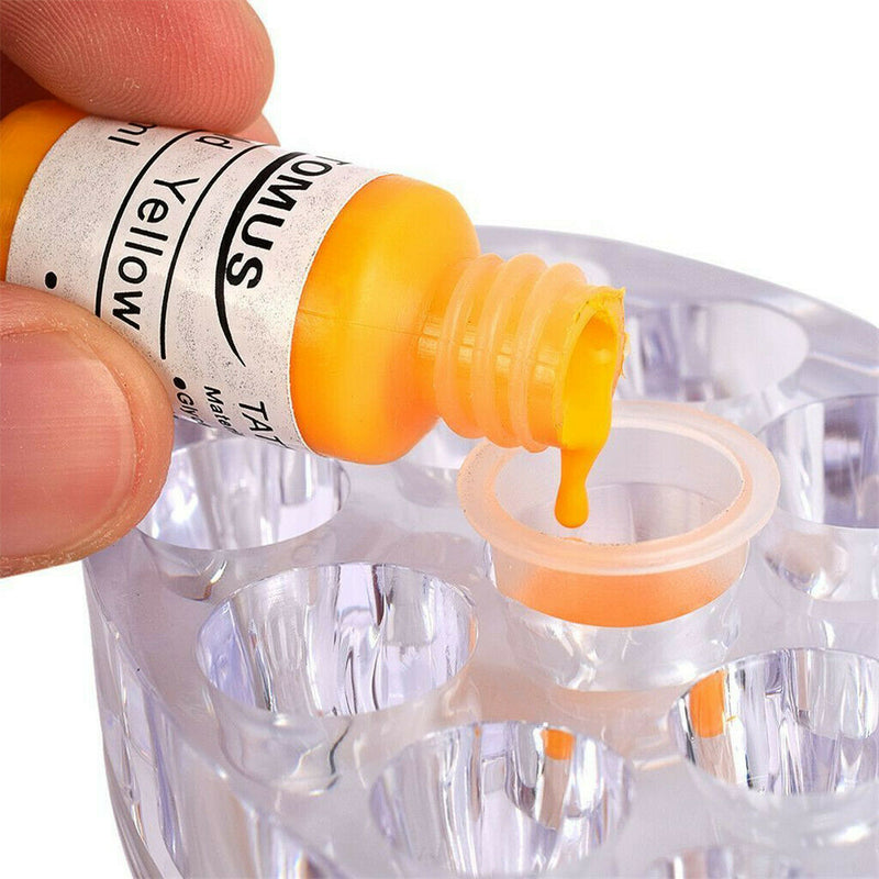 10 Colors 0.18oz/Bottle Professional Tattoo Ink Pigment Set Permanent Makeup .