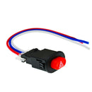 Motorcycle Double Flash Emergency Lamp Jump Button Switch 3 Wires Lock 100mm
