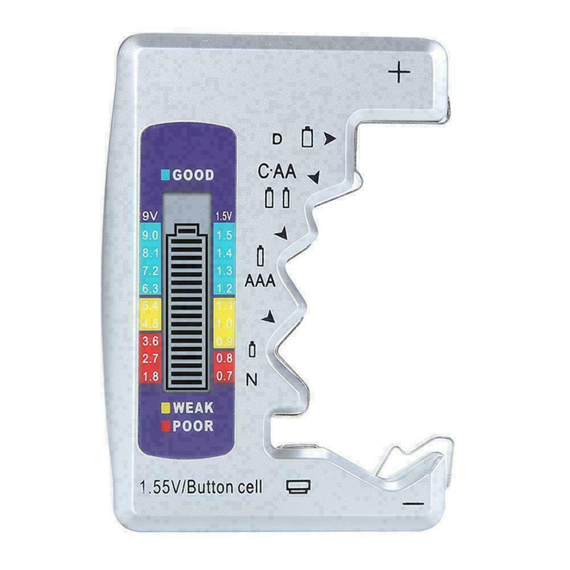 Universal Digital LCD Battery Tester Checker C D N AA 1.5V Cell 9V AAA D7U6 O4D3