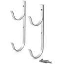 Pool Pole Hanger Premium 2Pcs Aluminium Holder Set, Perfect Hooks for Teles Q5E8