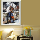 30x40cm Romantic Lovers DIY Paint By Numbers Oil Painting Kit Canvas