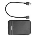 2.5 inch SATA 2 to USB3.0 HDD SSD Case External Hard Disk Enclosure (Black)