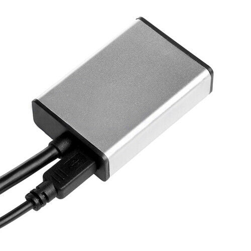 VGA TO HDMI OUTPUT 1080P HD + AV TV HDTV VIDEO USB CABLE CONVERTER ADAPTER Delux