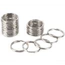 50PCS Knurling Round Key Chain Rings Split DIY Key Rings Jewelry Making