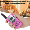 2X Cute T-388 Children Walkie Talkies Pink Kids UHF 446MHz 8 Channel Gifts bs