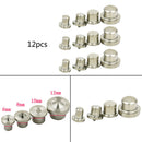 12Pcs Dowel Pin Center Point Set Woodworking Pin Locator 6-12mm Newest Useful