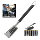 Premium Grill Brush Attached Scraper Sturdy Long BBQ Brush Kitchen Accs