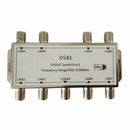 8x1 8/1 DiSEqC Switch Switch Sat Distributor Switch for 8 satellites T6X1
