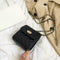 Fashion Messenger Bag Women PU Leather Shoulder Bags Small Purse (Black)