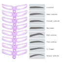 Makeup Reusable Eyebrow Stencil Eyebrow Ruler Cosmetics Eye Brow Mold Styli E3A5