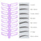 Makeup Reusable Eyebrow Stencil Eyebrow Ruler Cosmetics Eye Brow Mold Styli E3A5