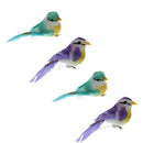 4pcs Artificial Mini Birds Handmade Kid Craft Home Photograph Party Wedding