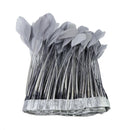 15-20cm Grey Feather Fringe Trim Sewing Edge Crafts Garment Decors 2m