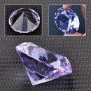 40mm Purple Crystal Glass Cut Diamond Paperweight Wedding Decoration Ornament