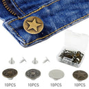 Jeans Button 40 pcs Metal Tack Buttons Replacement Kit Repair For Sewing Pa Y7D1