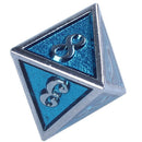 Rpg Dice Metal Dnd Polyhedral Sets Dados Dungeons And Dragons Aluminum Blue N1D9