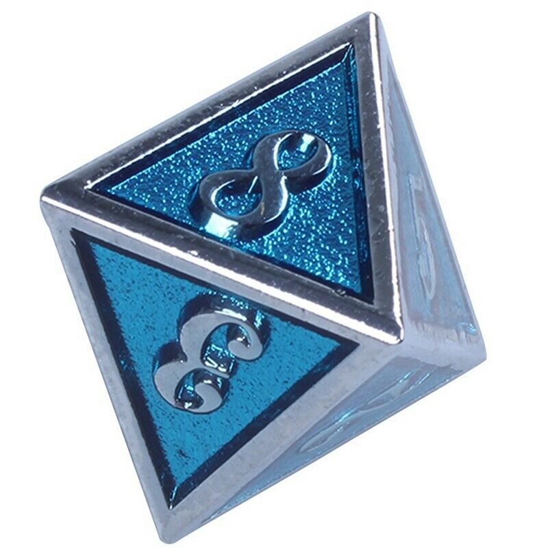 Rpg Dice Metal Dnd Polyhedral Sets Dados Dungeons And Dragons Aluminum Blue N1D9