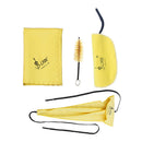 4pcs with Saxophone Cleaning Cloth Mouthpiece Brush Sax Maintenance Cleaning Kit