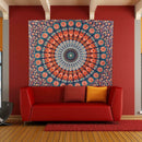 Geometric Printing Carpet Sleeping Blanket Tapestry (Mandala16 150x130cm) SN9F