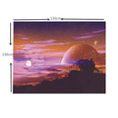 Outer Space Wall Tapestry Wall Hanging Bed Cover Throw Blanket 59x51 Inch