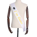 Bronzing Flash Graduation Sash Graduation Princess Ribbons Sash Shoulder Stra 3C