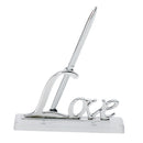 Wedding Reception Guest Book Signing Pen & Love Sign Pen Holder Stand Favor