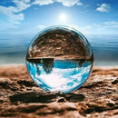 40Mm Clear Glass Crystal Ball Healing Sphere Photography Props Gifts X4T7