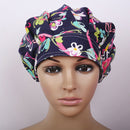 2pcs Women Ladies Flower Scrub Surgery Cap Nurses   Chemo Hat