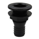 Durable Black Plastic 1-1/2'' Marine Thru-Hull Fittings Replacement for Boat