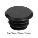 2pcs Bicycle Handlebar Plug Plastic Mountain Bike Grips End Covers (Black) A