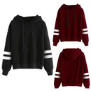 Autumn Winter Women Sweatshirt Striped Hoodies new Casual Long Sleeve Hoody M4Z1