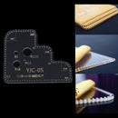 Leather Craft Perspex Cutting Stencil Template Embossing Corner Sewing  OZ