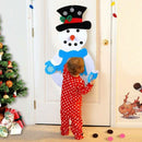 DIY Felt Christmas Tree Snowman with Ornaments Kids Toys Christmas Party De