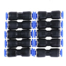 10Pcs pu-4mm straight push in air pneumatic tube fitting coupler union connec Ew