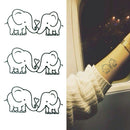 Elephant Tattoo Removable Waterproof Temporary Tattoos Body Art Stickers LJAU