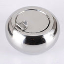 Creative Stainless Steel Drum Shape Lid Ashtray With Cover Car Living Room