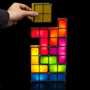 Tetris Block Night Light Colorful Stackable Tangram Puzzles Gift for Kids