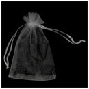 100 Ivory Organza Wedding Favour Bags Jewellery Pouches 9cm x 12cm