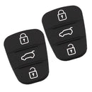2Pcs 3-Button Smart Key Shell Case Skin With Chip For Hyundai I30 Kia K2 K5