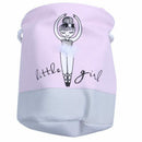 35*40cm Pink Laundry Basket for Dirty Clothes Cotton Ballet Girl Bow Print
