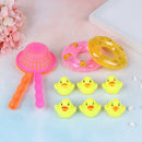 5pcs/set Mini Swimming Rings Rubber Yellow Ducks Cute Floating Baby Bath Toys ME