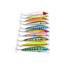 10pcs 9.5cm Assorted Minnow Fishing Lures Bass Crankbait Sharp Hooks Tackle New